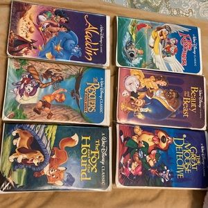 6 black diamond Disney classic VHS movies
